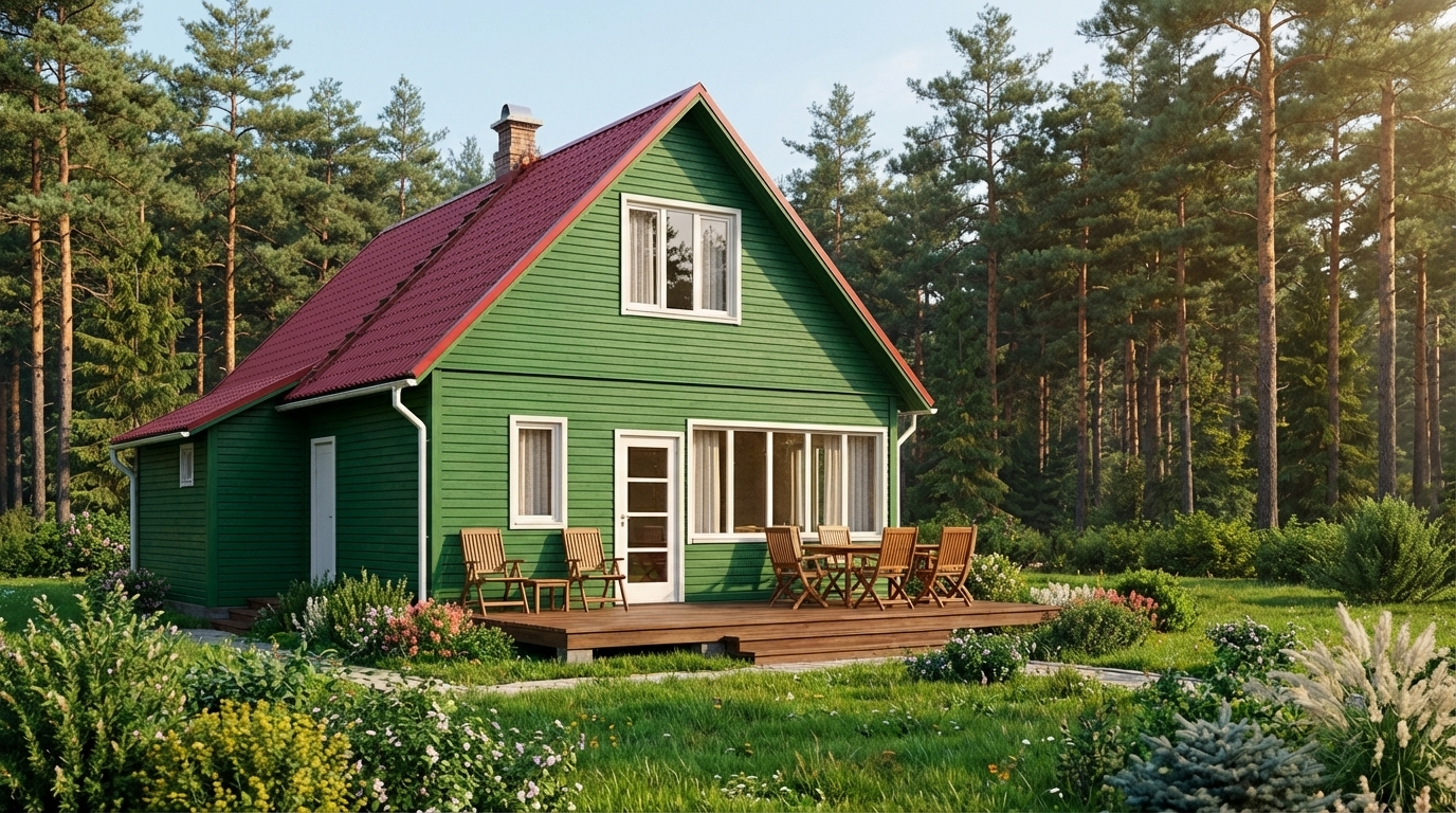 СНТ Василеостровец — сосновый лес